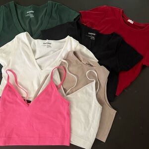 Seven!  Garage shirts - shirts all size small - tanks - xs